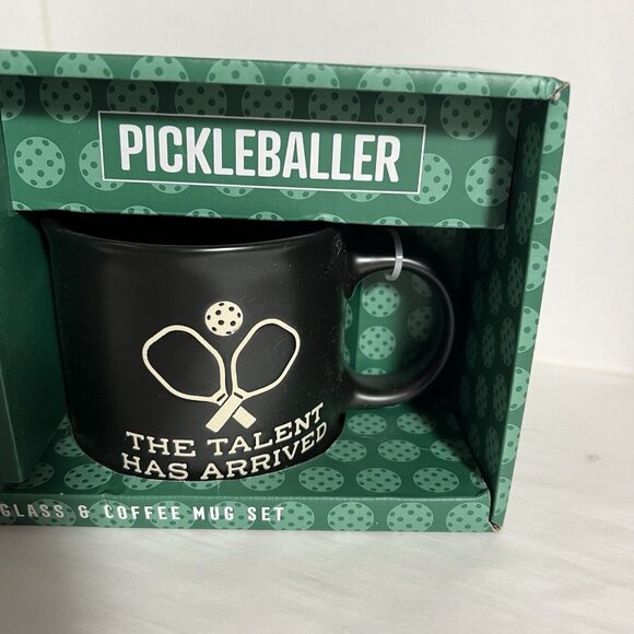 Pickleballer Bear Glass & Coffee Mug Set - Picture 2 of 5